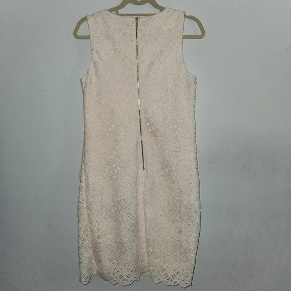 Karl Lagerfeld Paris Dress White Pink - Picture 8 of 9